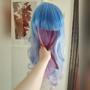 Unicorn Mermaid Blue Purple Pink Wig